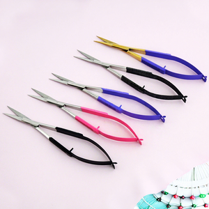 Tijeras profesionales para recortar cejas, tijeras de bordado de punta recta fina de acero inoxidable, 5 pulgadas para cuidado Personal - Product Image 1