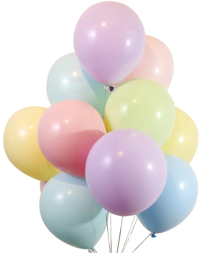 Globos metálicos de látex con logotipo personalizado, paquete de globos metálicos de alta calidad de 12 pulgadas, color rosa pastel y azul, para decoración de fiesta de cumpleaños de bebé, niño y niña