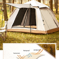 Tentes dôme pop-up coupe-vent de bonne qualité, randonnée, installation facile, grande tente de camping simple pour l'extérieur