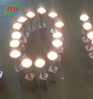 Projecteur LED à zoom manuel 10W alimenté par batterie avec angle de faisceau de 6/8 degrés, télécommande, IP33, éclairage de scène DJ à intensité variable