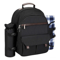 Sac à dos de pique-nique pour 4 personnes sac à dos de grande capacité avec couverture panier de pique-nique ensemble sac de pique-nique pour une utilisation en extérieur