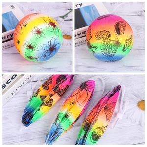 Pelota de Playa, Oferta, Pelota de Voleibol de Playa Barata con Impresión de Logotipo, Pelota de Juguete Inflable de PVC Arcoíris - Product Image 2