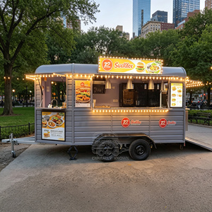 Oem <b>Trailer</b> Export Standard <b>Mobile</b> <b>Catering</b> Custom Size Stainless Steel Concession Food Truck With Full Kitchen - Product Image 3
