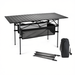 Mesa Plegable Portátil para Camping de 24x16 Pulgadas con Marco de Aluminio y Bolsa de Almacenamiento de Malla, Diseño Ligero y Compacto para Uso en Exteriores - Product Image 1