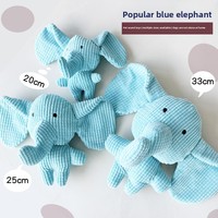Jouet à mâcher en peluche résistant à l'abrasion, en forme de petit éléphant ou bouledogue français, anti-morsure, avec effets sonores, jouet pour animaux de compagnie en forme de dessin animé