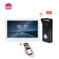Sistema de Intercomunicación con Videoportero 1080P IP65 Impermeable, Aplicación Tuya, Pantalla Táctil, para Interiores y Exteriores, Casa, Villa