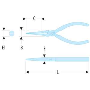 Pièces détachées pour FACOM - 402.MT Micro-Tech®Pince à bec extra-long-Pince et coupe électronique EAN 3148511750407 - Product Image 2