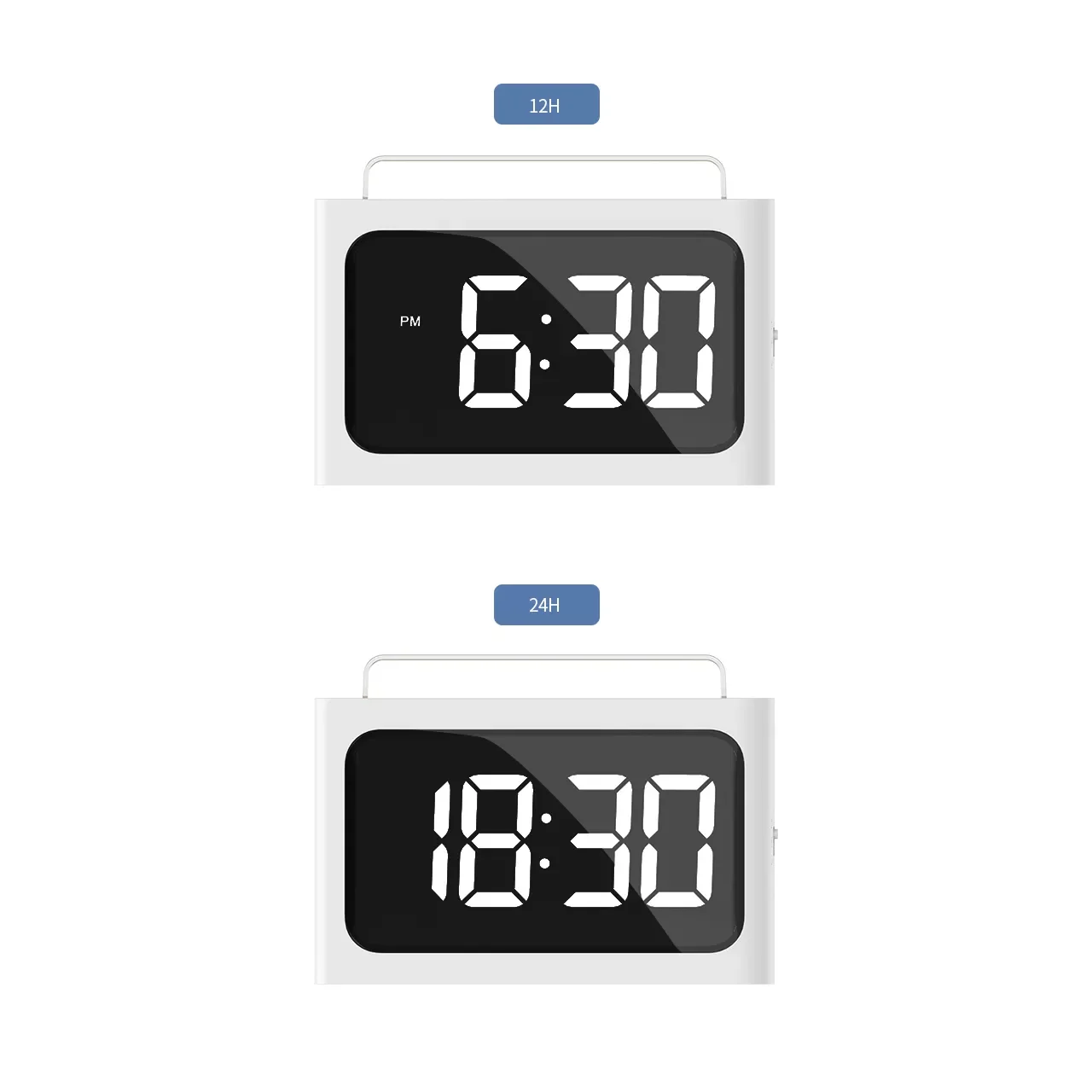 2022 Now  Arrived Rechargeable Digital Alarm Clock With Night Light LED Display New Fashion  Led Color children  Alarm Clock