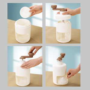 2022 New Style Manual Small <strong>Ice</strong> Block Shaver <strong>Home</strong> <strong>Use</strong> Shaved <strong>Ice</strong> Maker and Snow Cone <strong>Crusher</strong> - Product Image 5