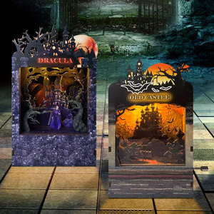 Giocattolo Fai-da-Te Creativo con Luce Notturna, Puzzle 3D in Legno, Carillon Manuale con Musica e Luce LED - Product Image 4