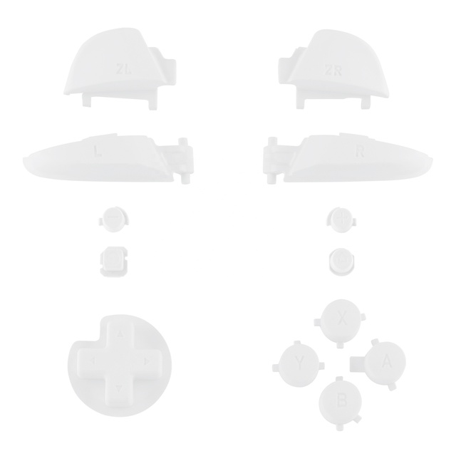 Soft Touch Extremerate Joystick Accessories Gamepad White Buttons Kit Mod for Nintendo Switch Pro Controller Repair Parts