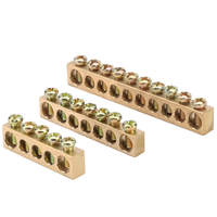 Bornier à vis en laiton-Connecteur de fil en laiton résistant à la corrosion pour PCB/boîte de distribution