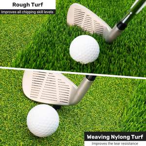 Tapis d'entraînement de golf double surface pour frappes intérieures et extérieures, swing et chipping, tapis d'entraînement de golf pour fairway et terrain accidenté - Product Image 5