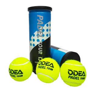 ODEA 2024 Balle de tennis padel pour l'entraînement des adultes 45% laine Nouveau design Qualité supérieure Application sportive en caoutchouc naturel sous pression
