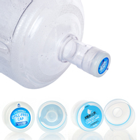 Precio Directo de Fábrica, Tapa de 5 Galones con Plástico Azul y Blanco Libre de BPA, 55MM, para Agua Mineral, Etiqueta Personalizada