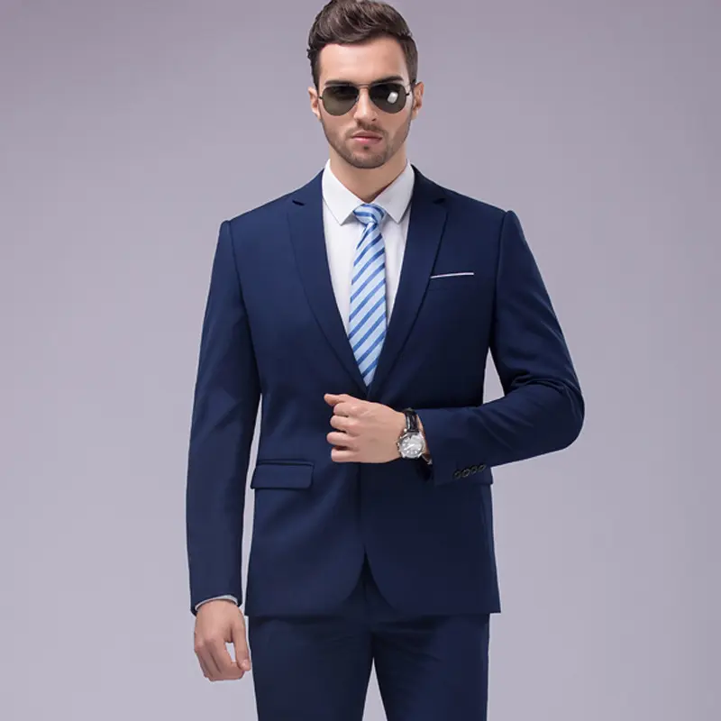 groom S0108A new fashion 2 Piece Suit set business professional formal Wedding slim men's tuxedo suits Business Suits