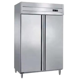 1000L ventilateur de refroidissement en acier inoxydable 2 portes cuisine commerciale réfrigérateurs congélateurs - Product Image 1