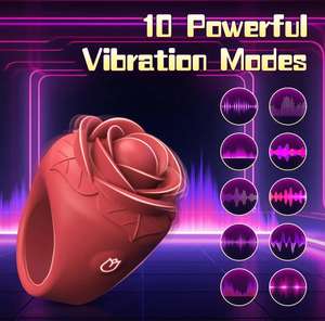 Rose Fingerring Vibratoren für Frauen Nippel G-Punkt Massage gerät Mini Saxy Toys Weiblicher Mastur bator Sexspielzeug Adult Clit Stimulator % - Product Image 2