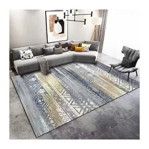 Eco-friendly Cut File Machine Made Abstract 3d Living Room Carpet Floor Rugs Mats