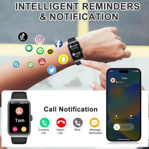 Reloj Inteligente con Monitor de Actividad Física, Contador de Pasos, Pantalla de 1.47 Pulgadas, Monitor de Frecuencia Cardíaca y Sueño, 100 Modos Deportivos, Bluetooth - Product Image 5