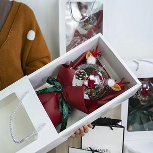 Bouquet de Noël Fait à <span class=keywords><strong>la</strong></span> Main de Fleurs Éternelles Séchées et Préservées, Petits Cadeaux pour Meilleurs Amis, Bouquet de Poupée de Noël - Product Image 2