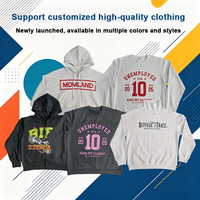 Sweat-shirts et sweats à capuche personnalisés en coton DAZU OEM, coupe courte, col rond, pour femmes et hommes