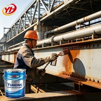 Revêtement anti-corrosion industriel YUHONG, peinture alkyde antirouille, rouge fer, protection des surfaces métalliques, application par pulvérisation
