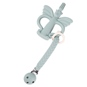 Mới đến hình dạng động vật vui bàn chải đánh răng sơ sinh Silicone voi cầu vồng mặt trăng Teether - Product Image 4