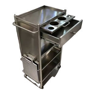 รถเข็นเสริมสวยอเนกประสงค์สำหรับร้านทำผม  วัสดุสแตนเลสหนาพิเศษ  สำหรับร้านเสริมสวยและร้านทำผม - Product Image 3