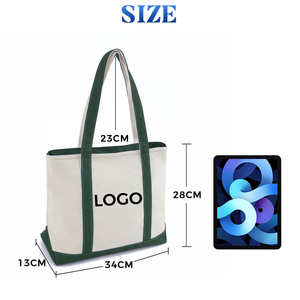 Borsa Tote in Tela Resistente su Misura con Manici a Contrasto e Logo Personalizzato per Regali Aziendali di Lusso - Product Image 3