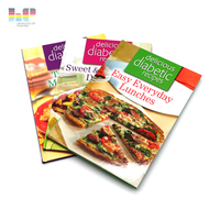 Livre de recettes alimentaires à couverture rigide de couleur personnalisée d'usine/livret/livre de recettes/impression de menus de restaurant