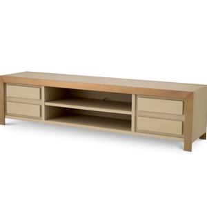 ตู้วางทีวีดีไซน์อิตาลีทันสมัย สีดำ ทำจากไม้ พร้อมโครงเหล็ก - Product Image 3