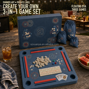 Mesa <span class=keywords><strong>de</strong></span> Mahjong Flotante Americana <span class=keywords><strong>de</strong></span> Verano, Tapete <span class=keywords><strong>de</strong></span> Espuma EVA, Alfombrilla Multijuego para Mahjong Americano, <span class=keywords><strong>Rummy</strong></span> y <span class=keywords><strong>Cartas</strong></span> Impermeables - Product Image 1