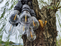 Ampoules de remplacement S14 pour guirlandes lumineuses LED d'intérieur et d'extérieur, ampoule à filament LED vintage