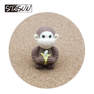 STASUN新新奇创意TPR可爱动物3D猴子橡皮擦礼物猴子形状橡皮擦橡皮铅笔文具 - Product Image 2