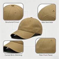Gorra de Béisbol Deportiva de 6 Paneles, Estilo Vintage, Lavada y Desgastada, con Estampado de Leopardo, Personalizable con Logotipo, Alta Calidad, Venta al Por Mayor