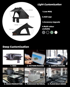 Conception personnalisée <span class=keywords><strong>en</strong></span> usine Camper Remorque Camion SUV Tente de toit Tente de toit de voiture droite universelle pour le hors <span class=keywords><strong>route</strong></span> - Product Image 5