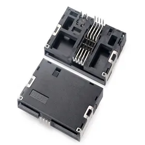 Mup Pos 8pin + Switch Smt Pcb Dip Smartcard Connector Ic Kaart Connector Voor Verifone 510 Pax S90 Pin