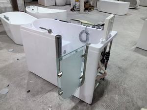 Bañera con Puerta para Ancianos y Personas con Discapacidad, Jacuzzi, Bañera de Hidromasaje Portátil con Ducha - Product Image 3