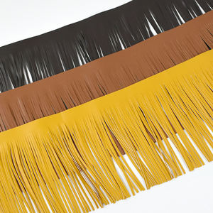 디피엘 TF207 5m 의류 액세서리 스커트 장식 롱 숏 PU 가죽 소재 태슬 트림 프린지 레이스 헴라인 - Product Image 3