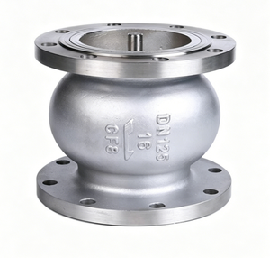 Válvula de Retención Silenciosa de Acero Inoxidable SS304 PN16 DN50, Válvula de Retención Sanitaria Tipo Bola con Brida, Válvula de Retención de Acero Inoxidable - Product Image 2