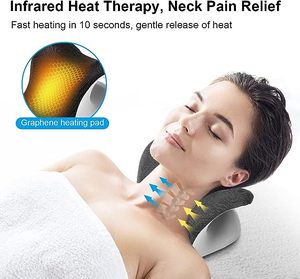 Almohada de Estiramiento con Terapia Magnética, Almohadas Relajantes para Cuello y Hombros, Dispositivo de Tracción Cervical Calefactado - Product Image 4