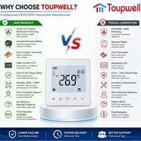 Termostato Digital con Pantalla Táctil LCD 0-10V Modulante para Fan-Coil, Modbus RS485 RTU, Material ABS para Sistemas HVAC, Ahorro de Energía