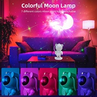 Lampe de table astronaute, nébuleuse LED, planétarium domestique, projection d'étoiles et de lune, décoration, projecteur de ciel étoilé cosmique, veilleuse