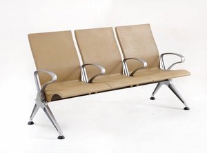 Chaises de réception, sièges de salle d'attente en acier inoxydable, 3 places, pour hôpital, gare routière, lieu public - Product Image 6