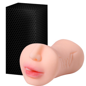 Jouet sexuel confortable et facile à nettoyer à trois voies avec des <span class=keywords><strong>dents</strong></span>, une langue, une bouche, un <span class=keywords><strong>vagin</strong></span> et un anus pour le moule de masturbation masculine - Product Image 3