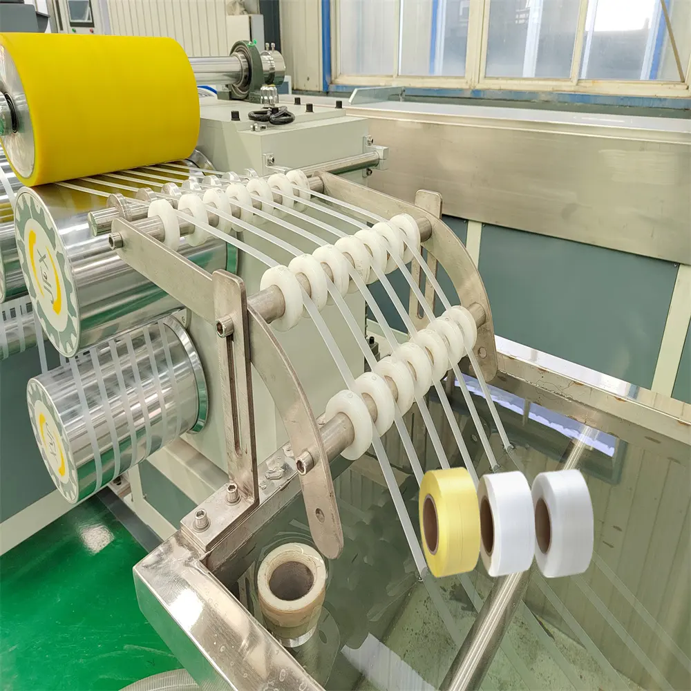 ماكينة الطارد الأوتوماتيكية بالكامل لصنع حزام الشريط البلاستيكي 70-75-PP ، الأكثر مبيعاً
