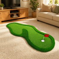 Tapis de putting de golf intérieur/extérieur en EVA/PE/PP, 1x3m/1.5x3m/2.5x3m ou tailles personnalisées