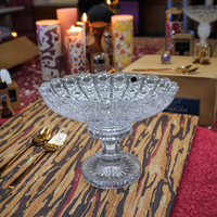 Assiettes de mariage en verre bohème, faites à la main, motif personnalisé, durables, de qualité alimentaire, non toxiques, ensemble de bols à fruits, assiettes modernes
