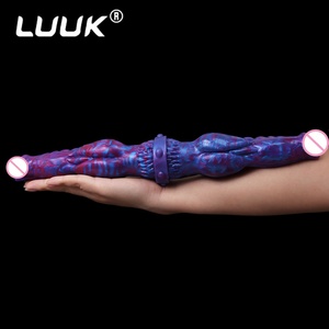 Juguete Sexual de Silicona Suave para Lesbianas, Doble Cabeza, Dildo Largo, Tapón Anal para Mujeres, Venta Directa de Fábrica - Product Image 1